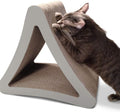 3-Sided Vertical Cat Scratching Post and Lounge, 18" x 10.5" x 15.9", Multi-Angle Scratching Pad with 6 Usable Sides, Made from 100% Recyclable Cardboard
