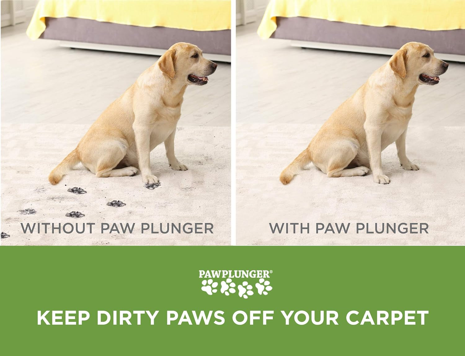 Paw Plunger – Dog Paw Cleaner - Dog and Puppy Essentials - Portable Dirty Paw Washer - Ideal for Medium Dogs - Black