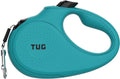Monochrome 360° Tangle-Free Retractable Dog Leash - 16 Ft Durable Nylon Tape (Small, Aqua)